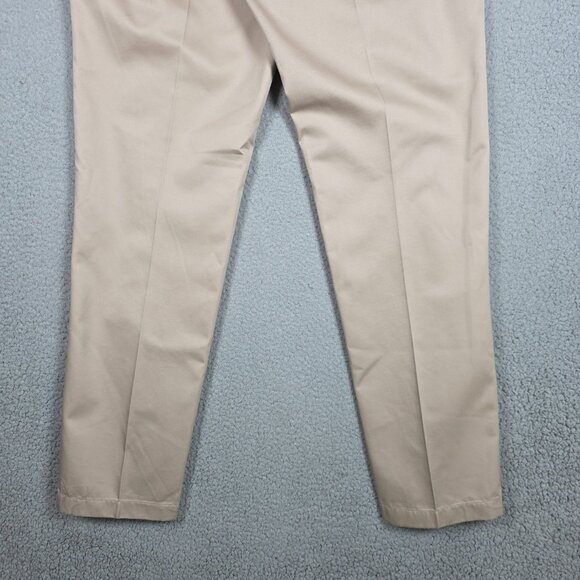 Jos A Bank Pants Mens Size 34x32 Tan 100% Cotton Wrinkle Resistant Straight Fit - Picture 5 of 11